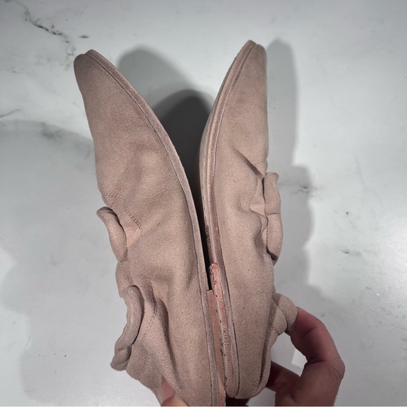 Marsell Elastic Suede Upper Slip On Light Pink Ballerina Flats - Picture 8 of 9